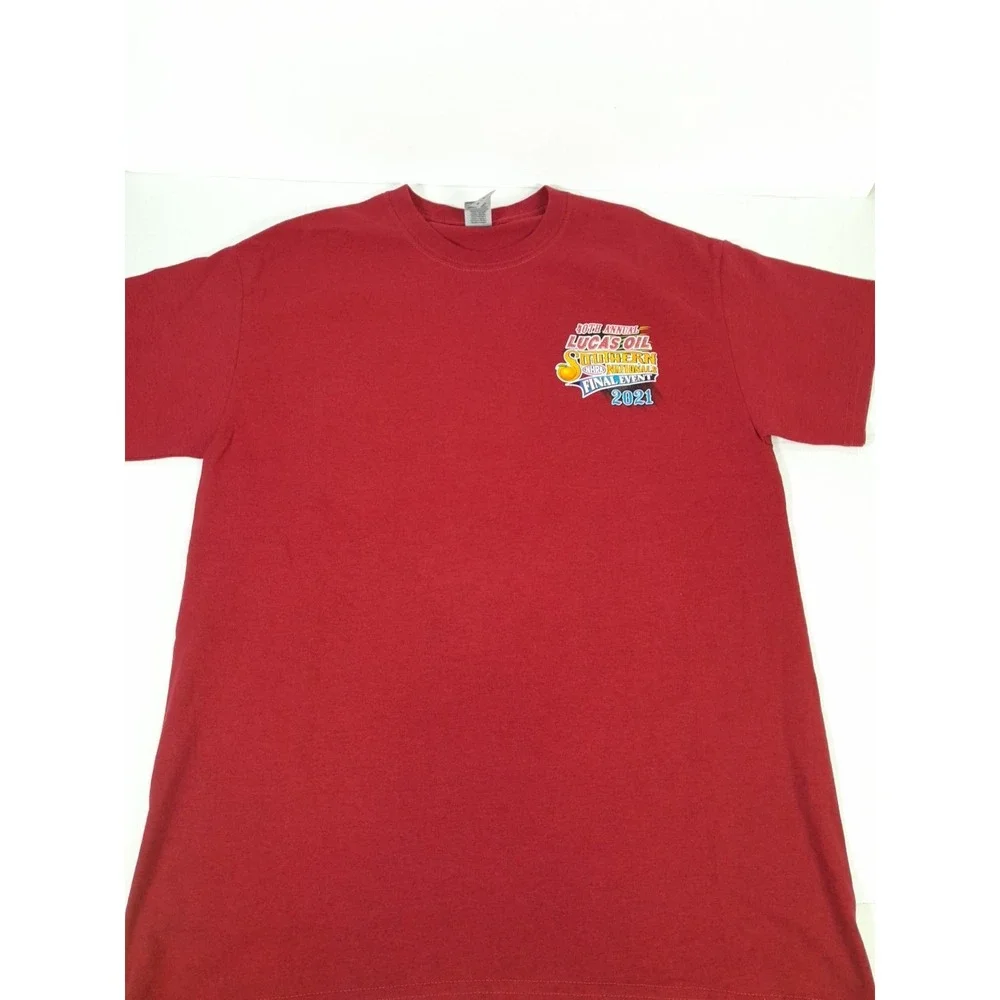 2021 Lucas Oil Southern Nationalsl T Shirt Sz M Racing Tee NHRA - Picture 2 of 10